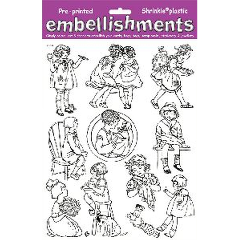 Shrink Art - Jolly Nation Nice Little Girl's (A4 White)