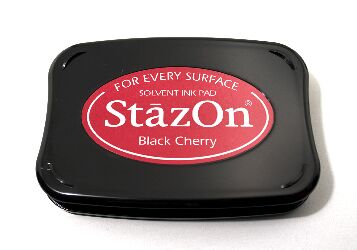 StazOn Black Cherry Ink Pad