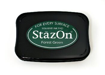 StazOn Forest Green Ink Pad