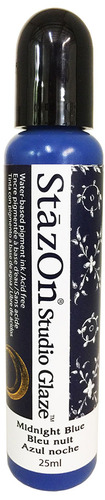 StazOn Studio Glaze Midnight Blue Ink