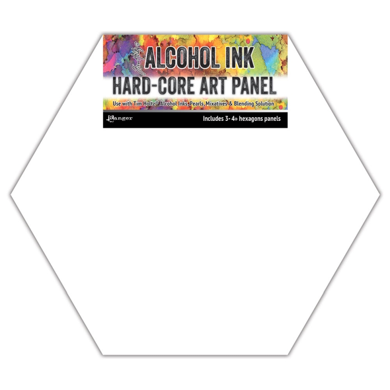 Tim Holtz - Distress Hard Core Art Panels - 4" Hex (3 pack)