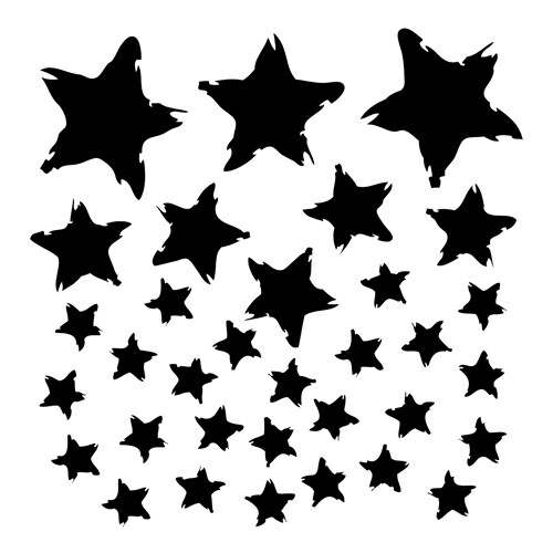 6x6 Stencil Star Fall