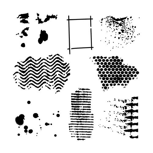 12x12 Stencil Texturized