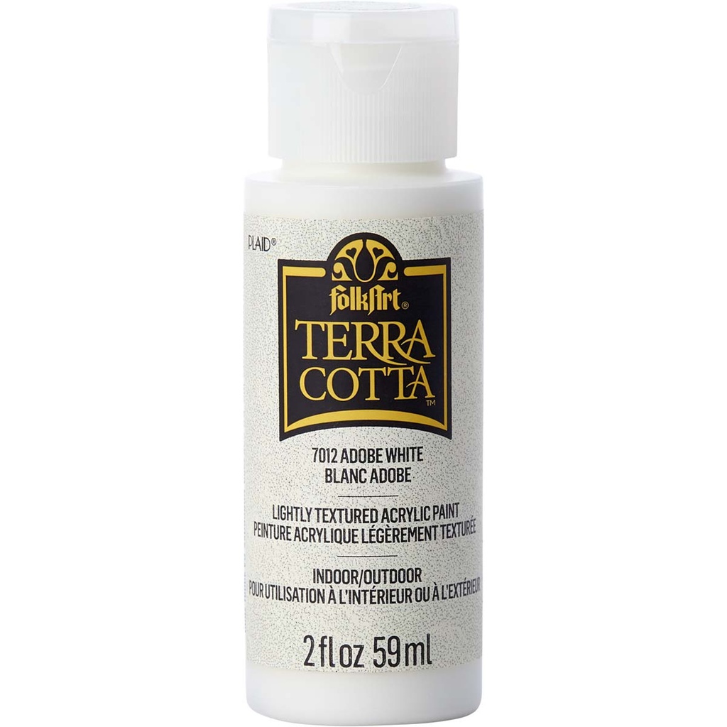 FolkArt TerraCotta Textured Paint - Adobe White (2oz)