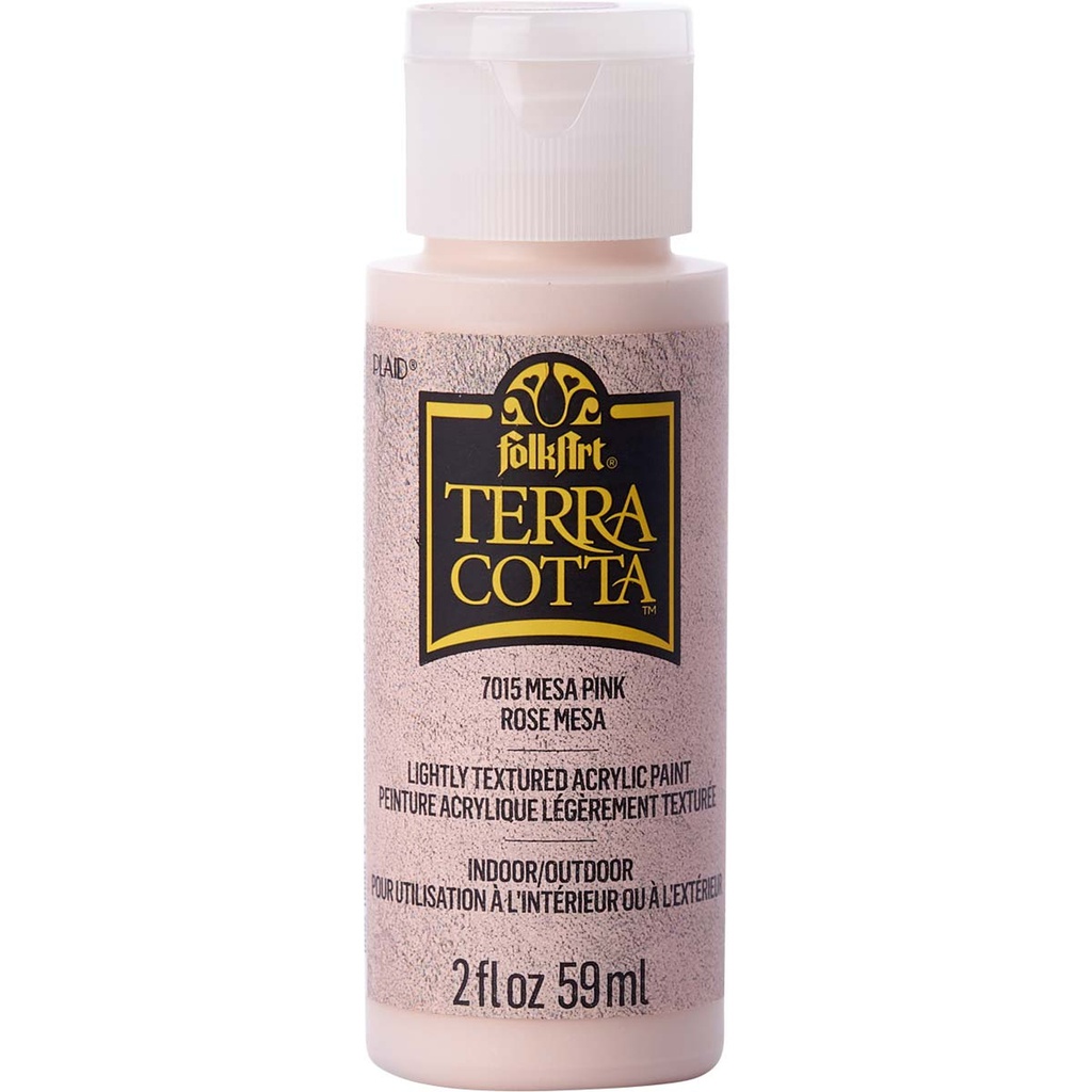 FolkArt TerraCotta Textured Paint - Mesa Pink (2oz)