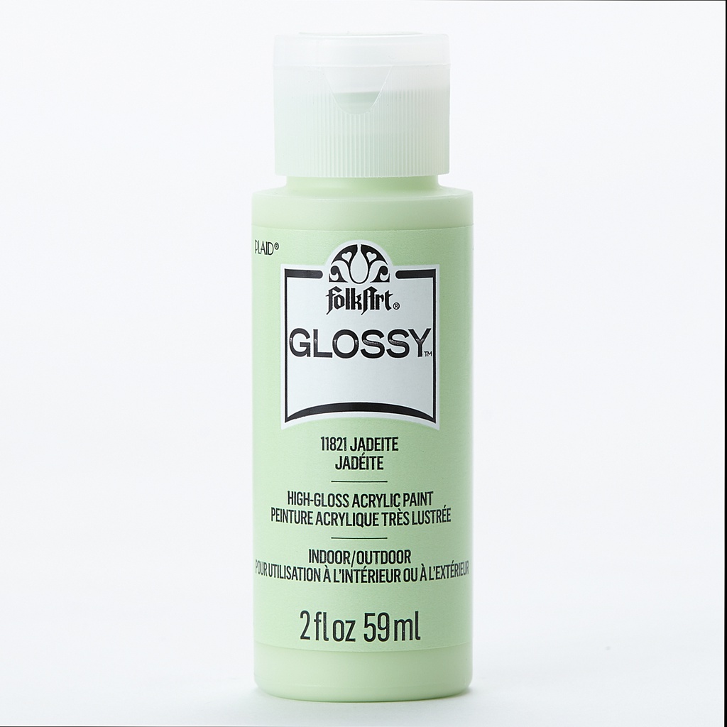 Jadeite Folkart Glossy Acrylic Paints - 2 Oz.
