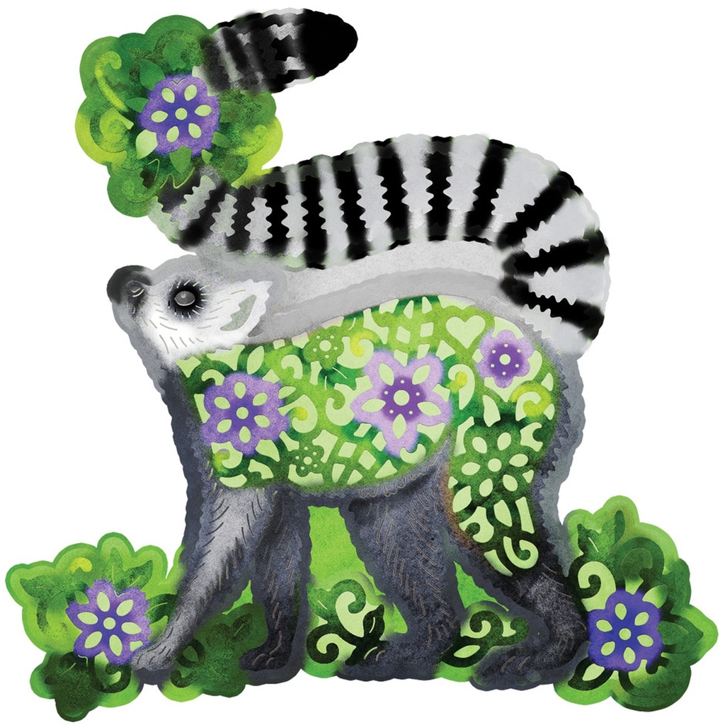Sweet Dixie Floral Ring Tailed Lemur die set