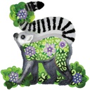 Sweet Dixie Floral Ring Tailed Lemur die set