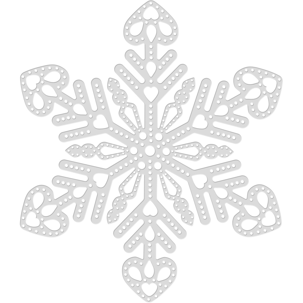 Sweet Dixie Large Pricked Snowflake die set