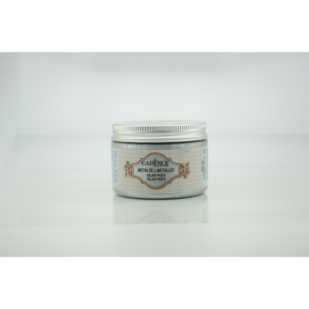 Cadence Metallic Relief Paste - Silver (150ml)