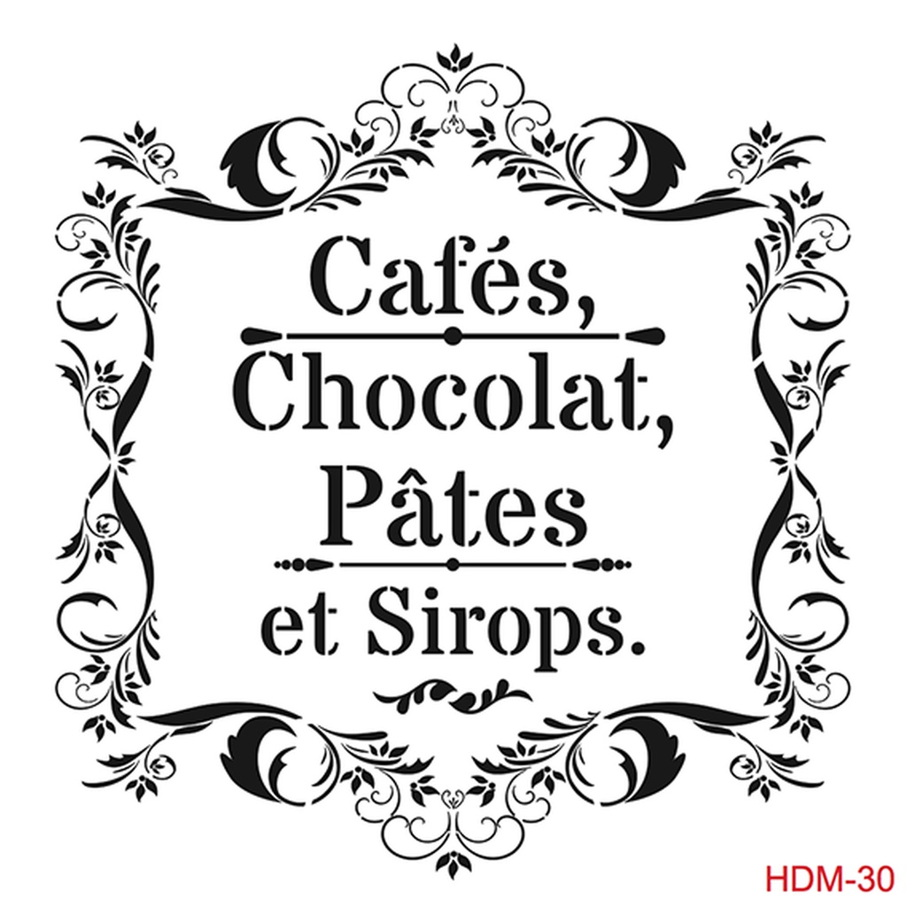 Cadence Midi Stencil - Café Chocolat (25x25)