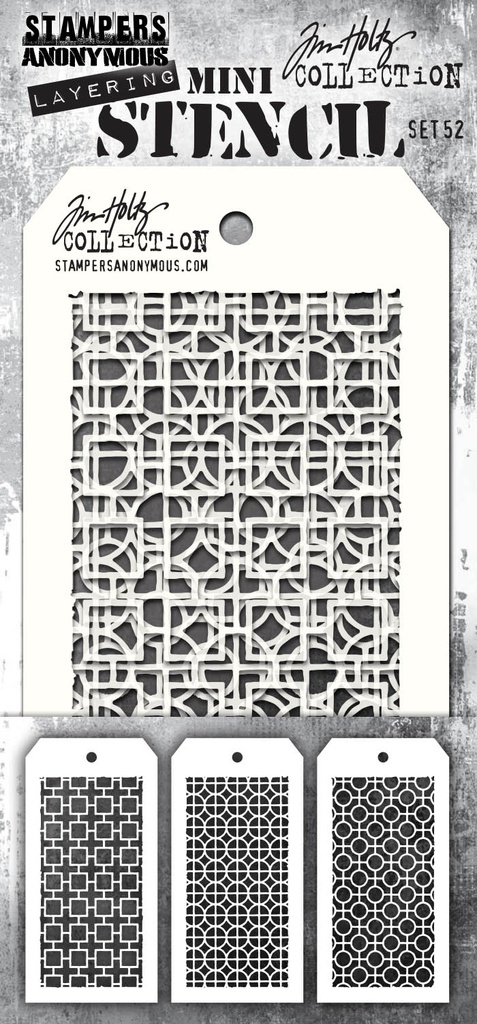 Tim Holtz Mini Layering Stencil Set #52