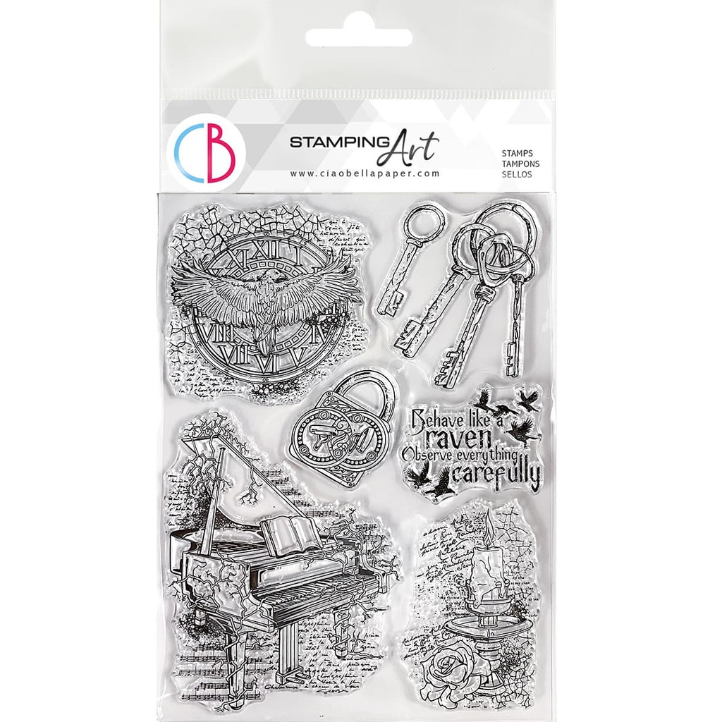 Ciao Bella Paper - Gothika 6"x8"stamp set