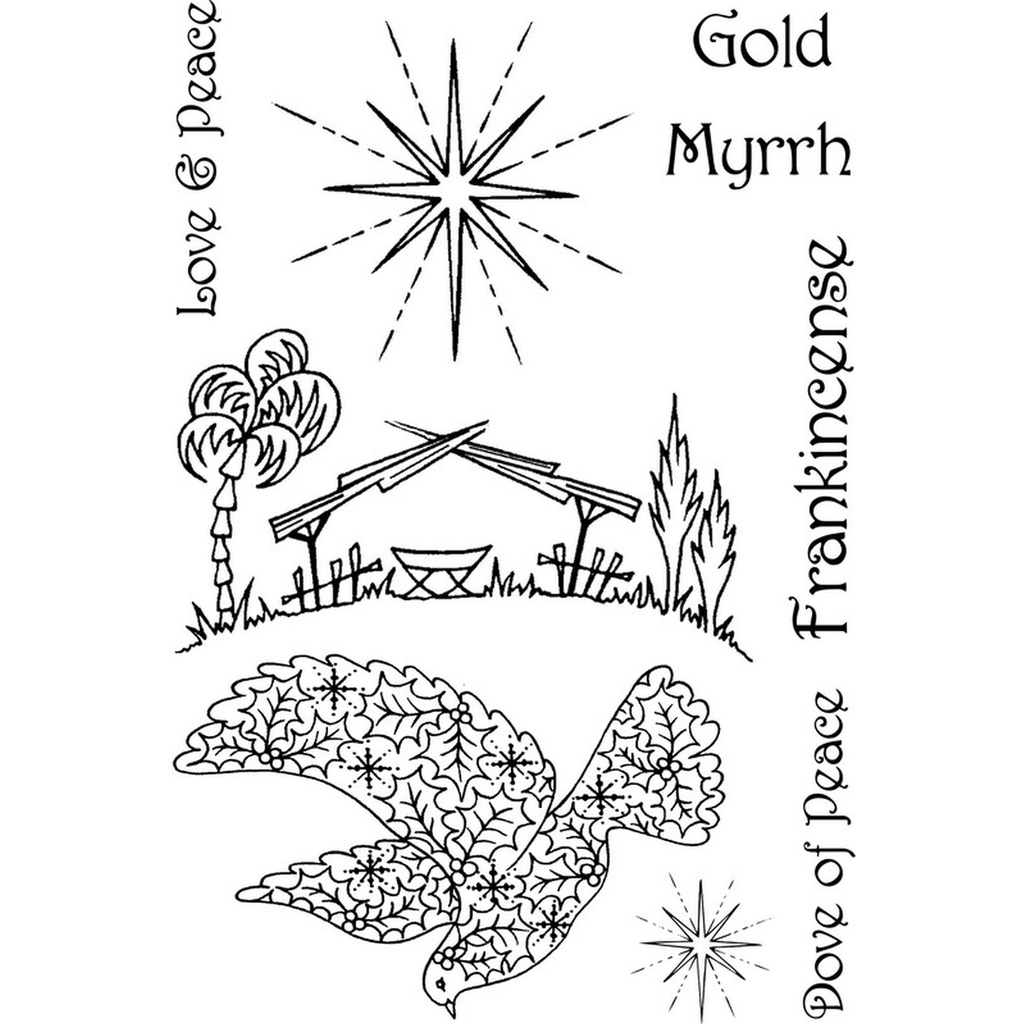 Sweet Dixie Love and Peace stamp set