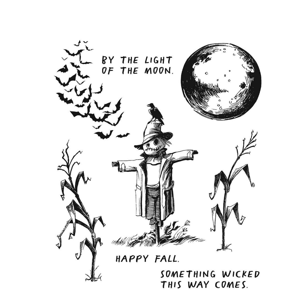 Tim Holtz - Stampers Anonymous Cling Stamps - The Scarecrow