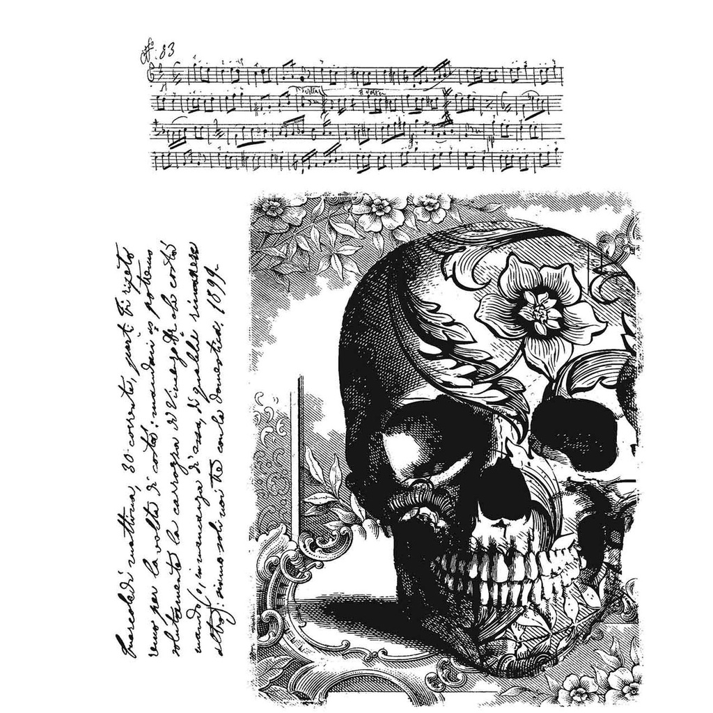Tim Holtz - Stampers Anonymous Cling Stamps - Gothic Tapestry