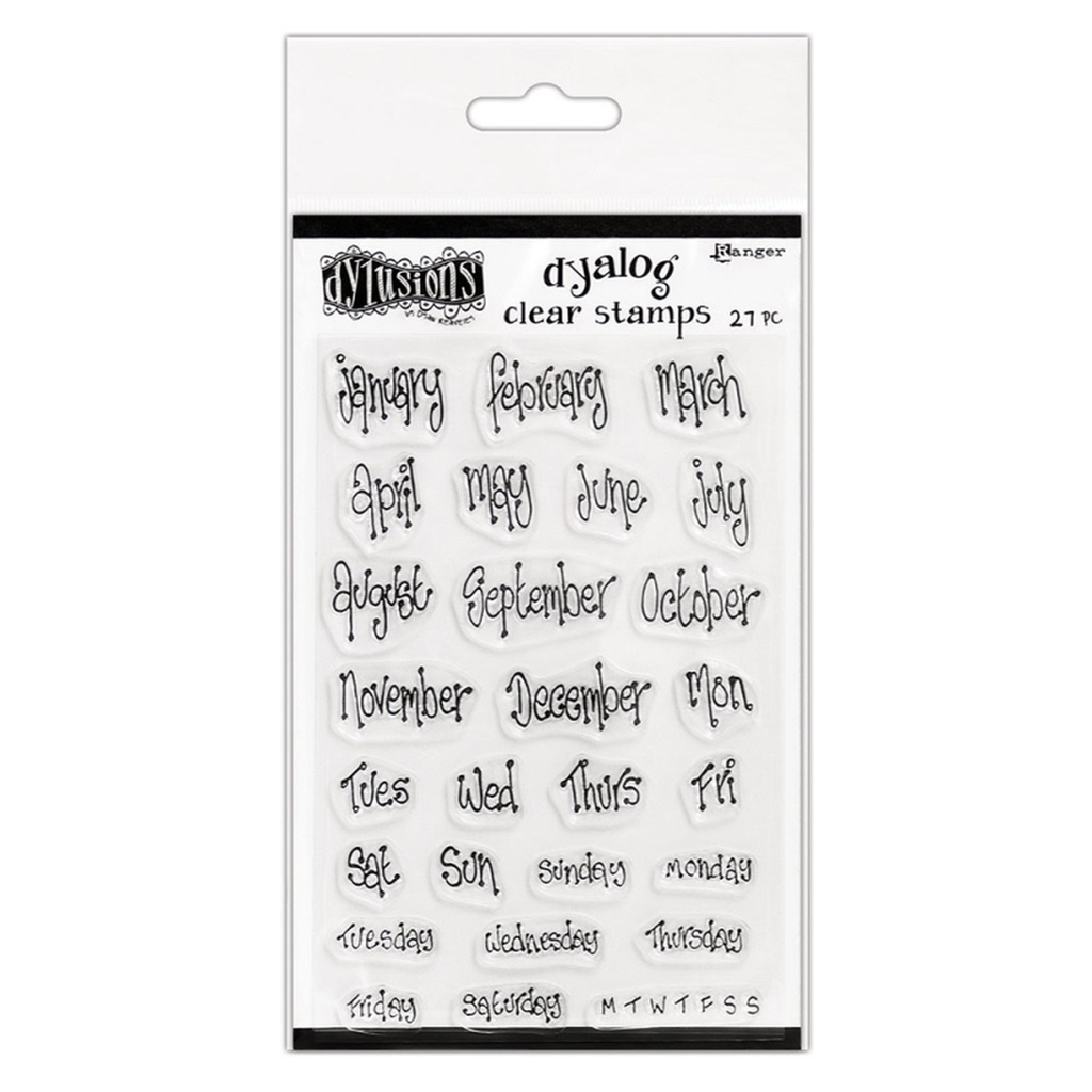 Dylusions Dyalog Blind Date stamp set           