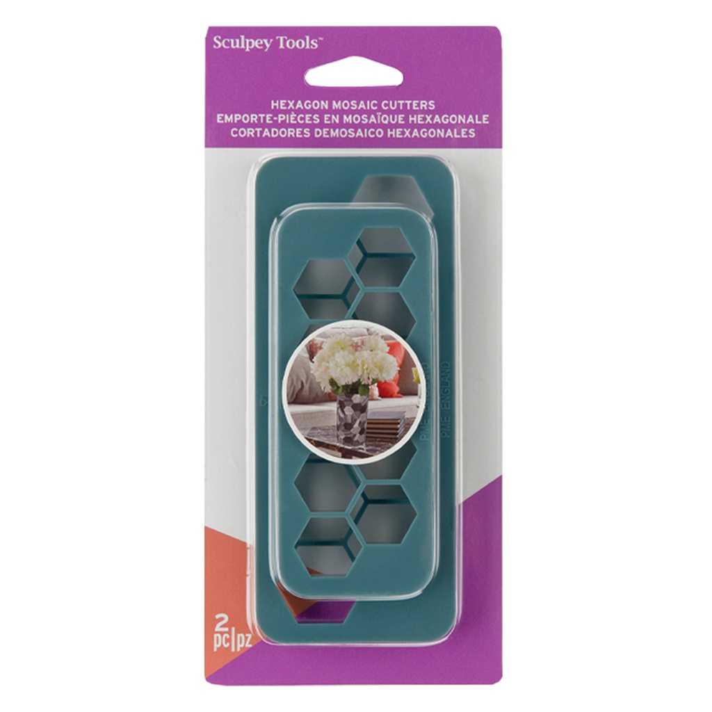 Sculpey Mosiac Hexagon Cutters (2pc)