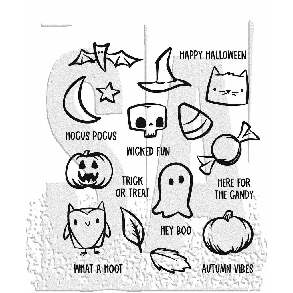 Tim Holtz - Stampers Anonymous Cling Stamps - Tiny Frights
