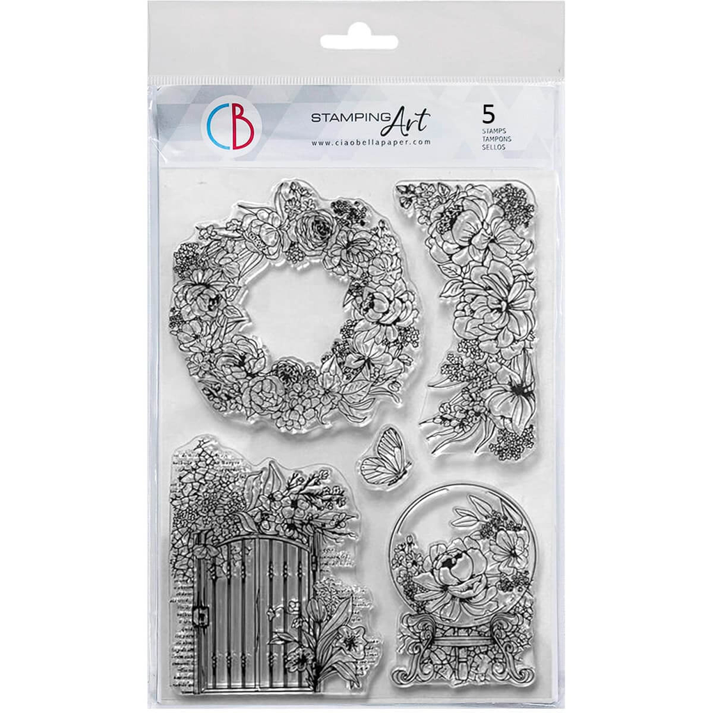 Ciao Bella Paper - The Secret Garden 6"x8" stamp set