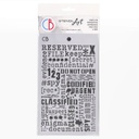 Ciao Bella Paper - Confidential 5"x8" Stencil