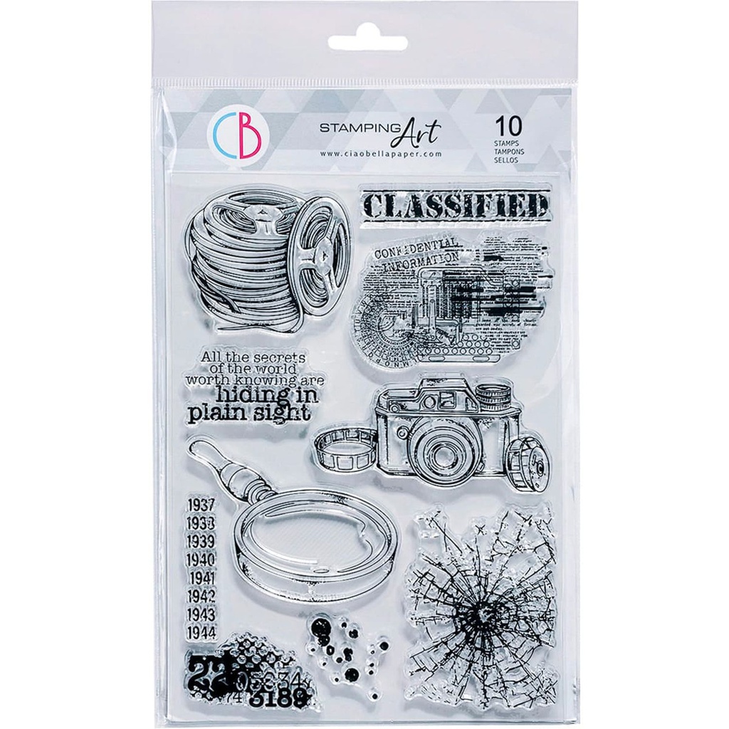 Ciao Bella Paper - Classified 6" x 8" Stamp Set