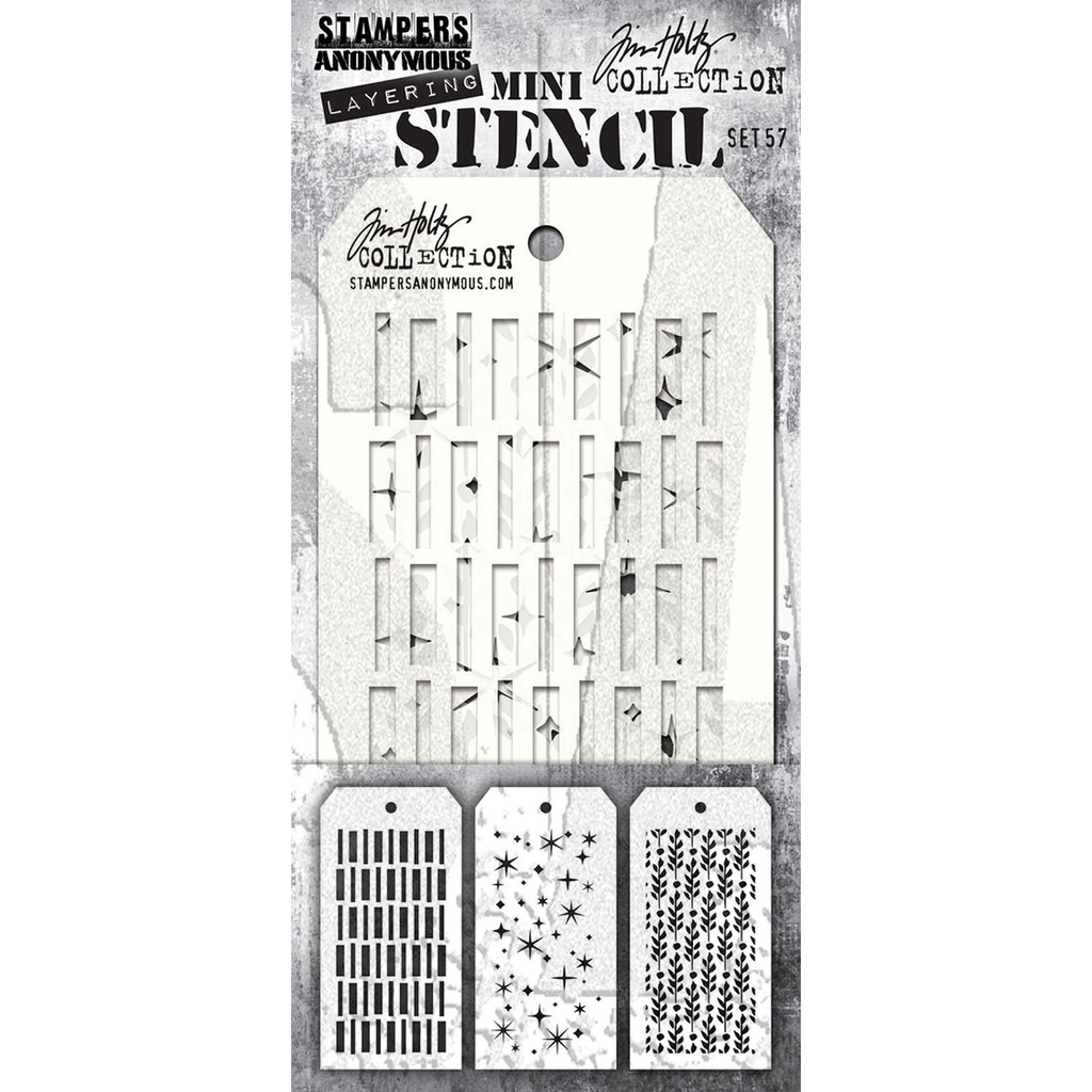Tim Holtz Mini Layering Stencil Set #57 
