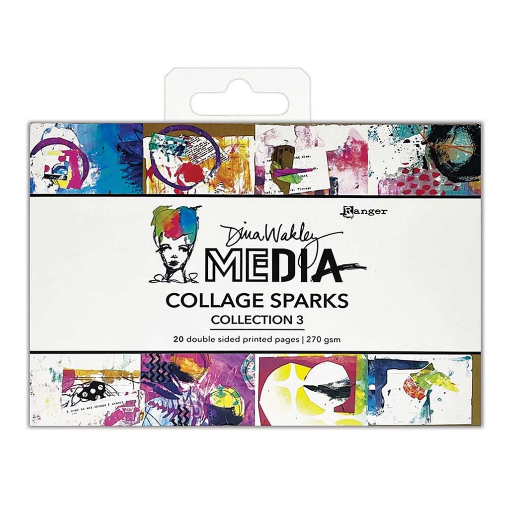 Dina Wakley MEdia Collage Sparks - Collection 3