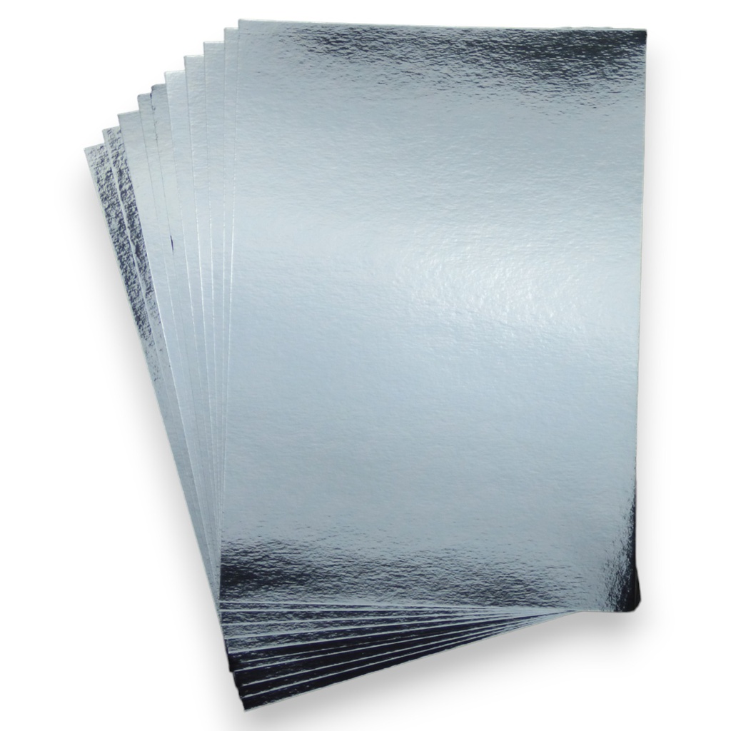 Metallic Silver A4 Card (250gsm  x10)