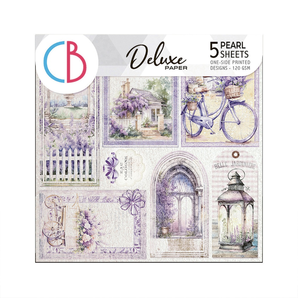 Ciao Bella Paper - Morning in Provence Deluxe Pearl Paper (6"x6")