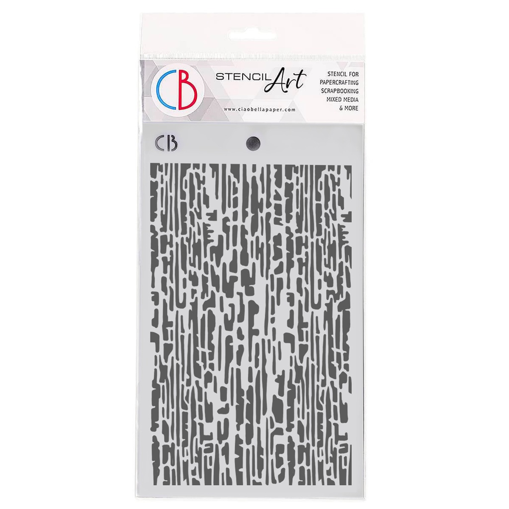 Ciao Bella Paper - Birch wood 5" x 8" Stencil