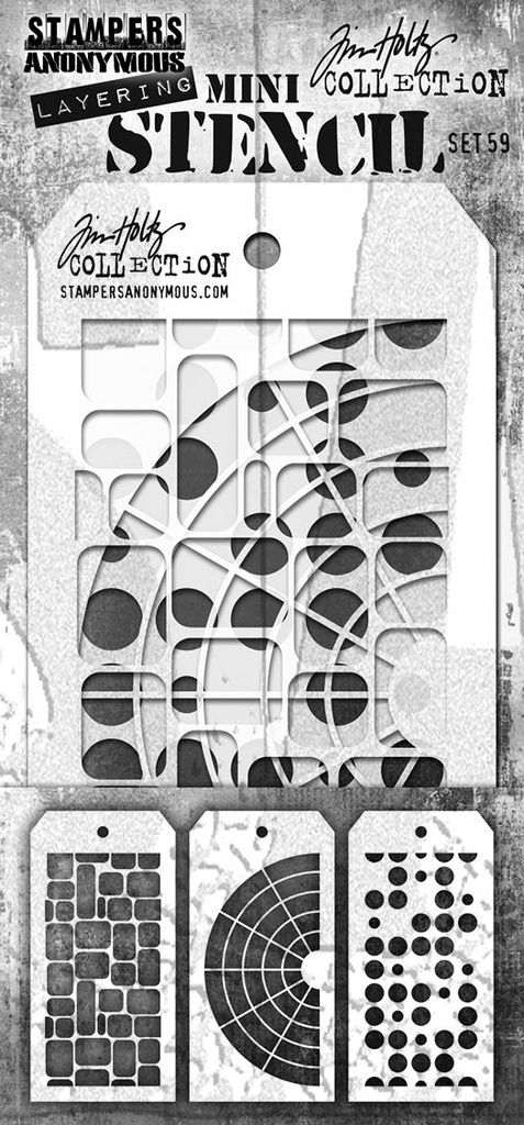 Tim Holtz Mini Layering Stencil Set #59 