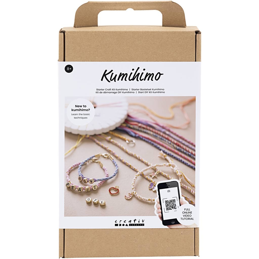 Creativ - Jewellery Starter Craft Kit - Kumihimo, Friendship Bracelet