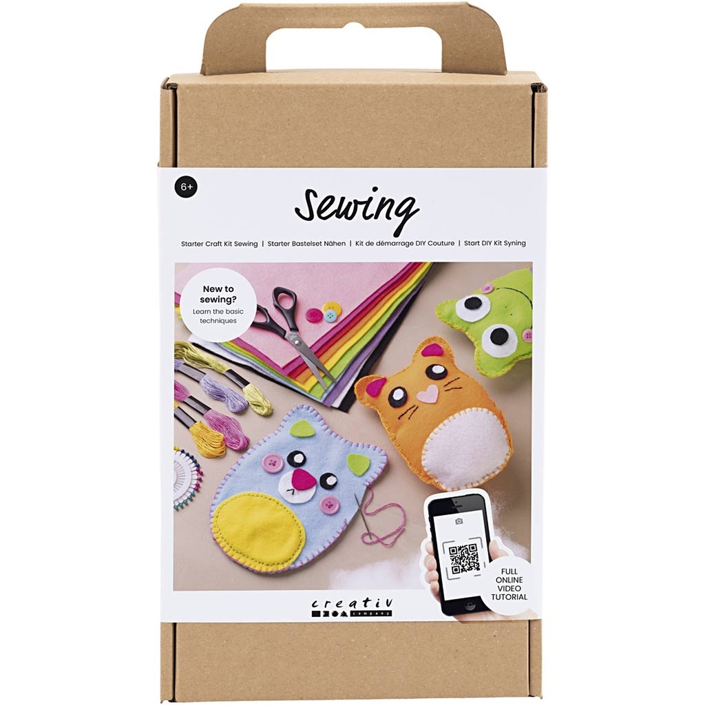 Creativ - Sewing Starter Craft Kit - Teddy Bears