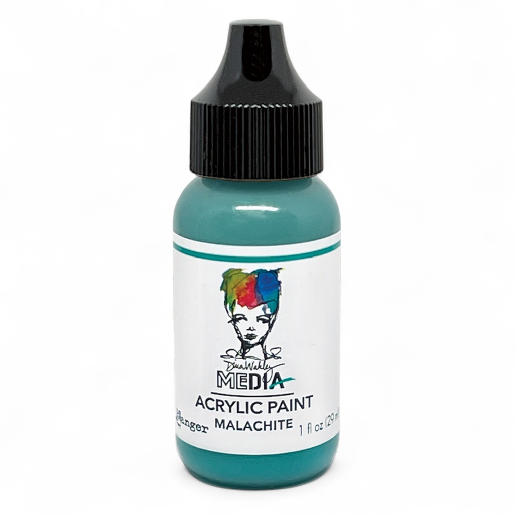 Dina Wakley MEdia Acrylic Paints - Malachite (1oz)