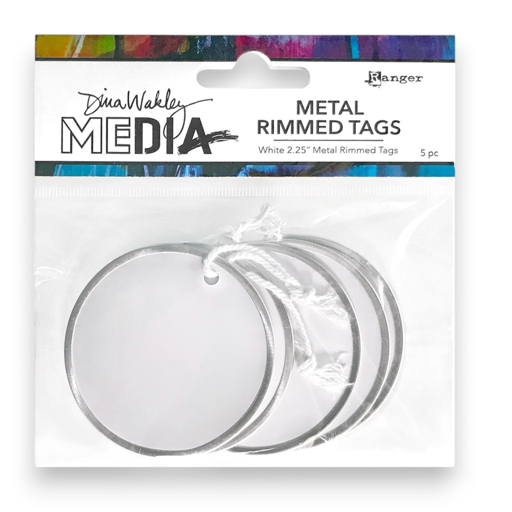 Dina Wakley MEdia Metal Rimmed Tags (2.25")