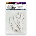 Dina Wakley MEdia Chipboard Shapes - Feathers