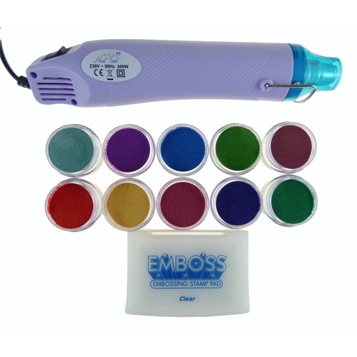 Sweet Dixie Embossing Powder Selection - Gems + ink pad