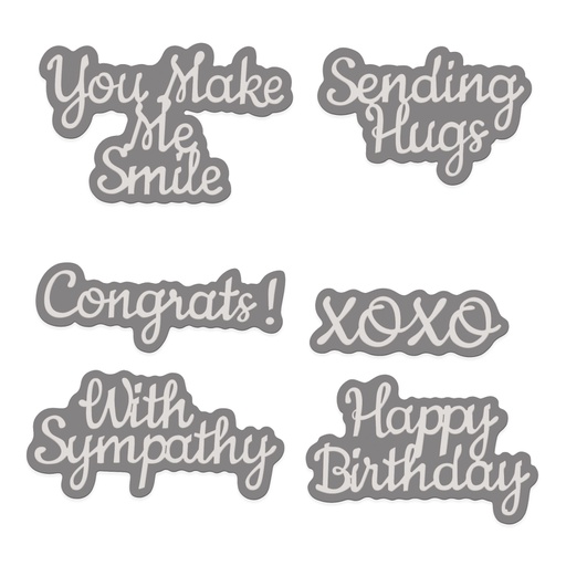 Sweet Dixie You Make Me Smile Layered Sentiments die set
