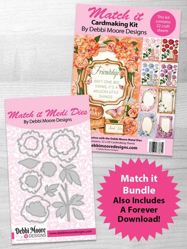 Match It Medi - Peony Die Set, Pad with Forever Code 