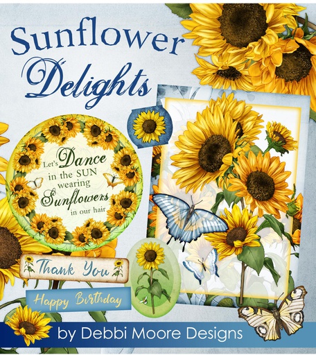 Sunflower Delights Paper Crafting Collection USB
