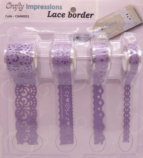 Crafty Impressions Lace Borders - Purple             