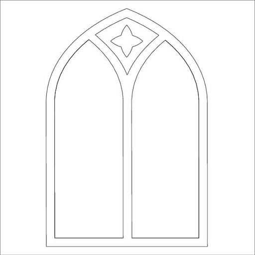 Church Window - MajeMask Stencil
