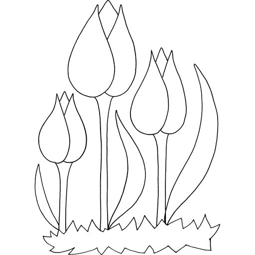 Sweet Dixie Zendoodle Tulips stamp set        