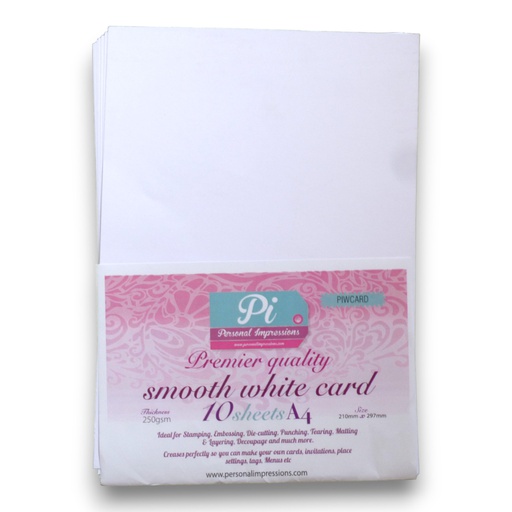 Personal Impressions Premier Smooth White A4 Card (x10)