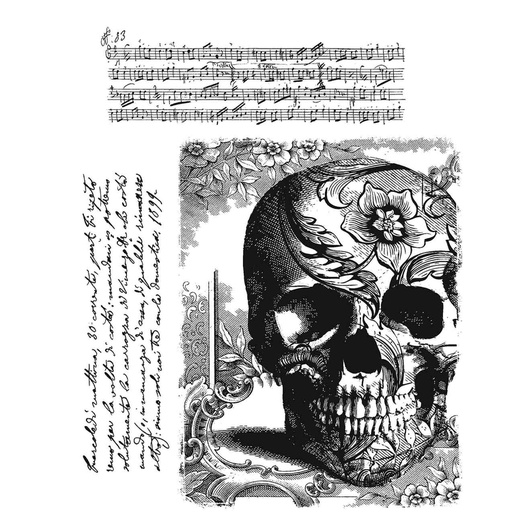 Tim Holtz - Stampers Anonymous Cling Stamps - Gothic Tapestry