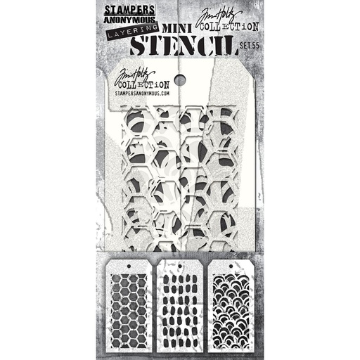 Tim Holtz Mini Layering Stencil Set #55 