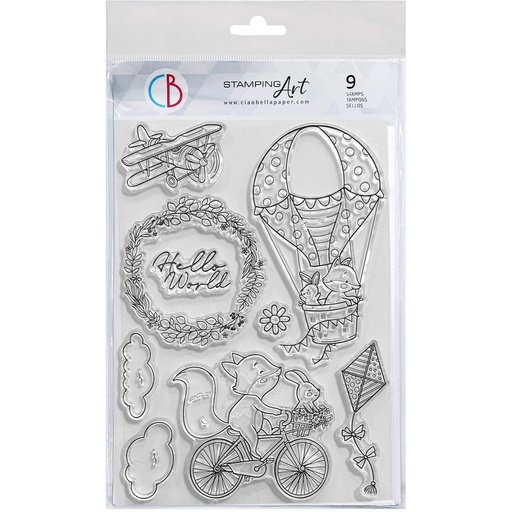 Ciao Bella Paper - Hello World 6"x8" Stamp Set  