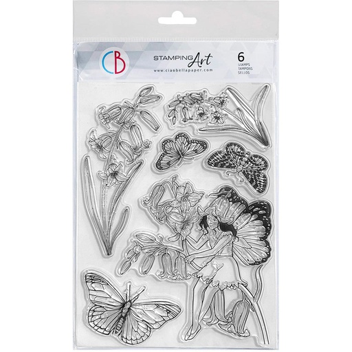 Ciao Bella Paper - Fairy of Happiness 6" x 8" Stamp Set  