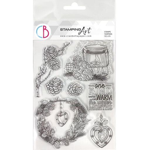 Ciao Bella Paper - Warm Heart 6"x8" stamp set